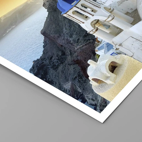 Plagát - Santorini - v náruči skál - 50x40 cm