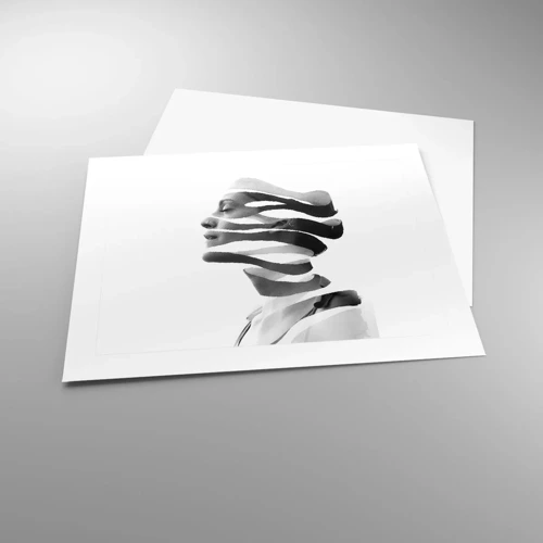 Plagát - Surrealistický portrét - 50x40 cm