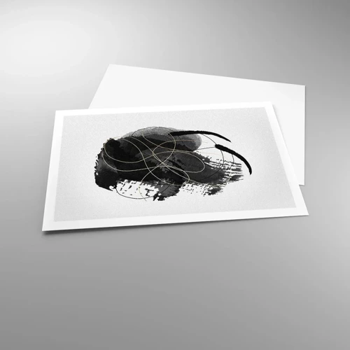 Plagát - Upletené z čiernej - 91x61 cm