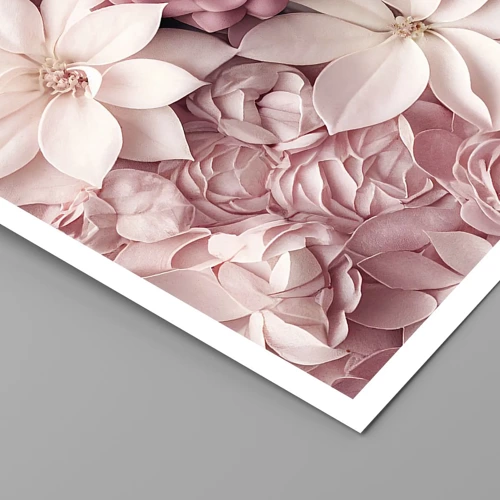 Plagát - V ružových okvetných lístkoch - 40x30 cm