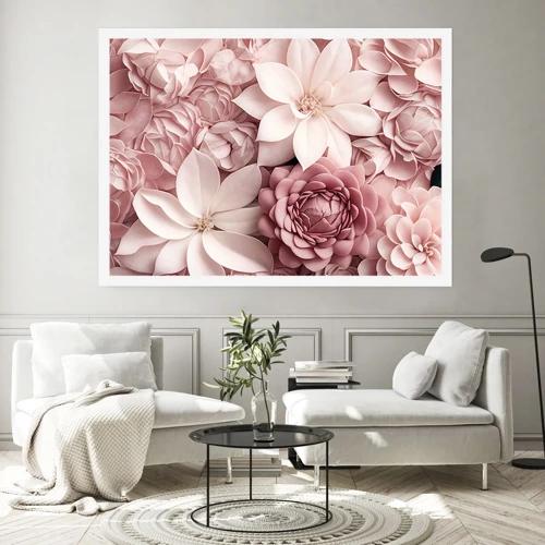 Plagát - V ružových okvetných lístkoch - 50x40 cm