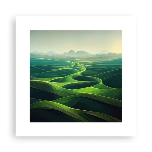 Plagát - V zelených údoliach - 30x30 cm