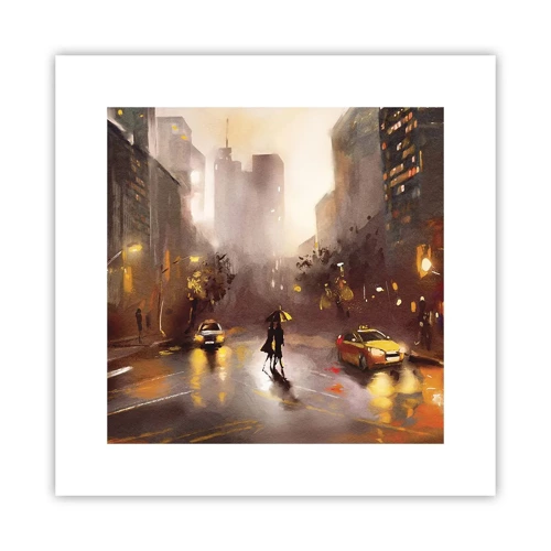 Plagát - Vo svetlách New Yorku - 30x30 cm