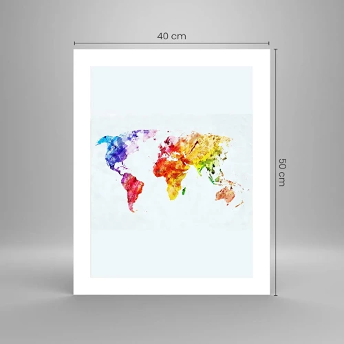 Plagát - Všetky farby sveta - 40x50 cm