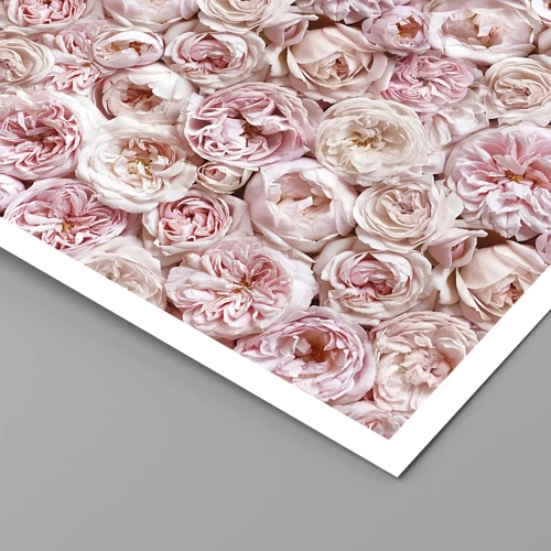 Plagát - Vydláždená ružami - 40x30 cm