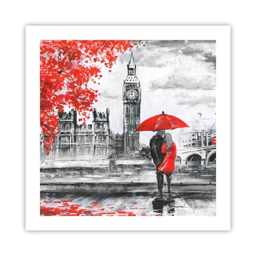 Plagát - Zamilovaní do Londýna - 50x50 cm