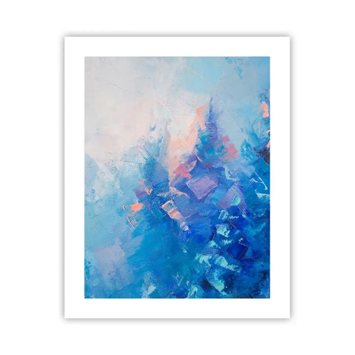 Plagát - Zimná abstrakcia - 40x50 cm