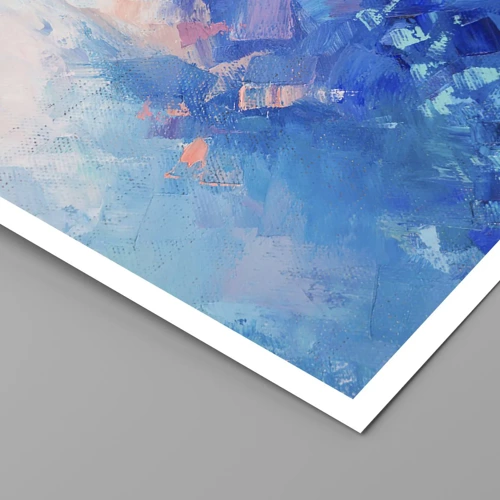 Plagát - Zimná abstrakcia - 70x50 cm