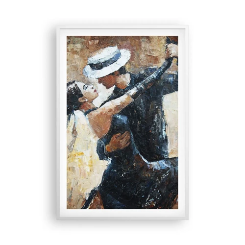 Plagát v bielom ráme - A la Rudolf Valentino - 61x91 cm