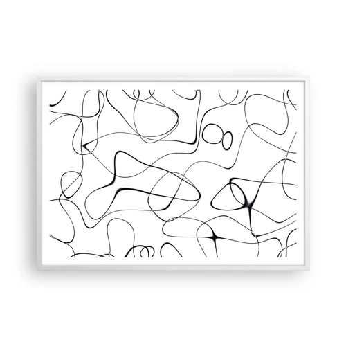 Plagát v bielom ráme - Cesty života, zákruty osudu - 100x70 cm