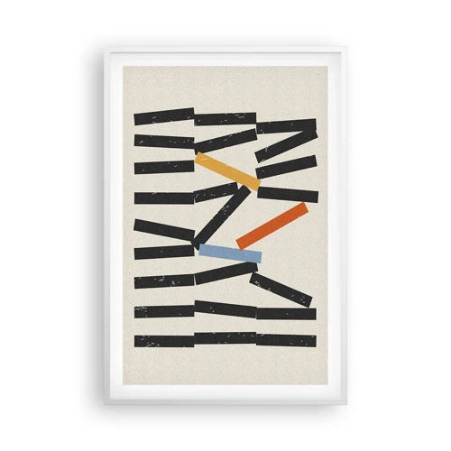Plagát v bielom ráme - Domino – kompozícia - 61x91 cm