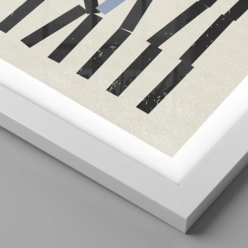 Plagát v bielom ráme - Domino – kompozícia - 70x50 cm