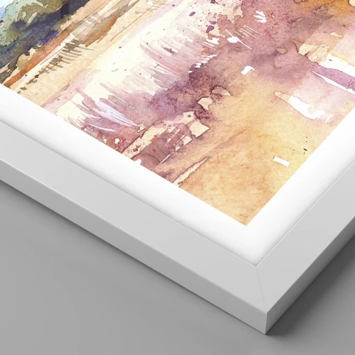 Plagát v bielom ráme - Farby savany - 50x50 cm