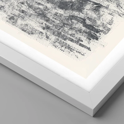 Plagát v bielom ráme - Hmlistá kompozícia - 50x50 cm