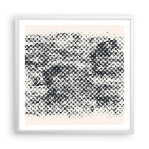 Plagát v bielom ráme - Hmlistá kompozícia - 60x60 cm