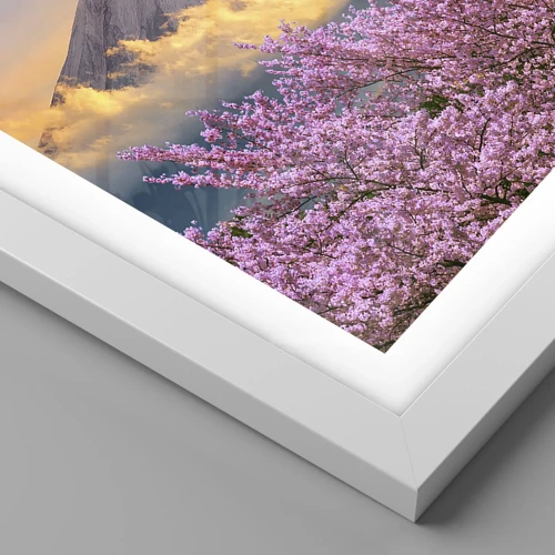 Plagát v bielom ráme - Japonská sviatosť - 30x30 cm