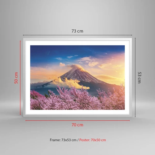 Plagát v bielom ráme - Japonská sviatosť - 70x50 cm