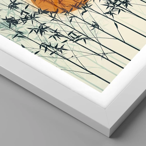 Plagát v bielom ráme - Japonské slnko - 40x50 cm