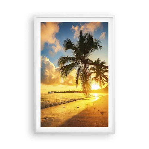 Plagát v bielom ráme - Karibský sen - 61x91 cm