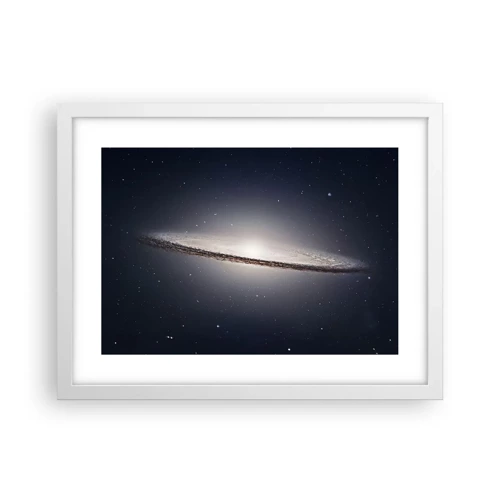 Plagát v bielom ráme - Kedysi dávno v jednej preďalekej galaxii… - 40x30 cm