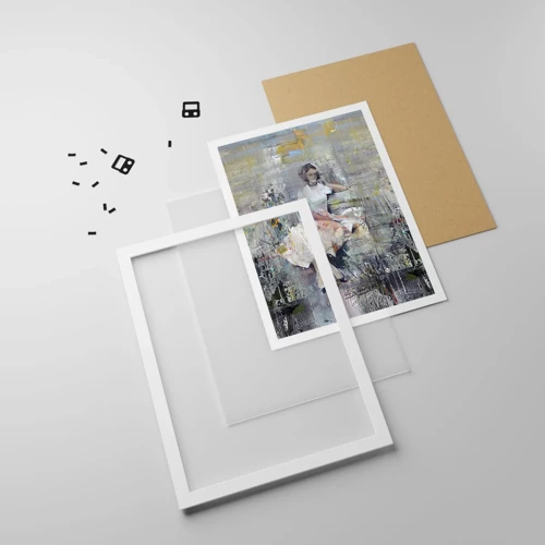 Plagát v bielom ráme - Klasická a moderná - 50x70 cm