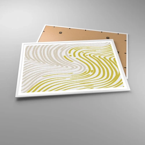 Plagát v bielom ráme - Kompozícia s miernym ohybom - 100x70 cm