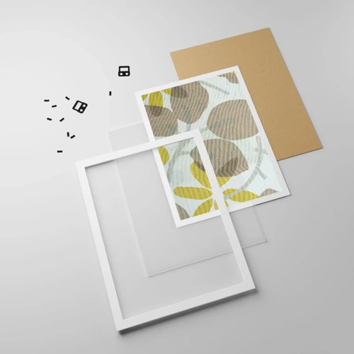 Plagát v bielom ráme - Kompozícia v plnom slnku - 50x70 cm
