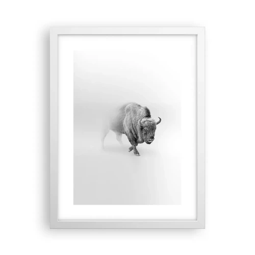 Plagát v bielom ráme - Kráľ prérie - 30x40 cm