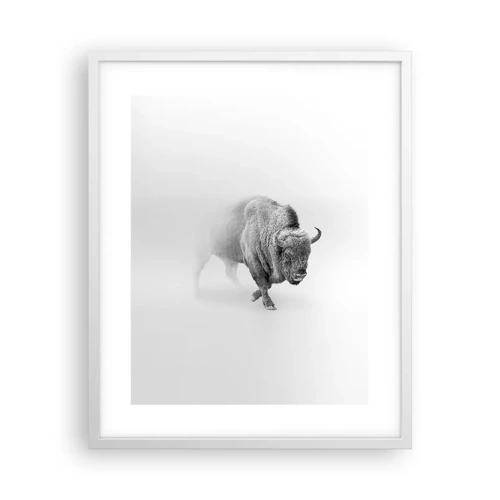 Plagát v bielom ráme - Kráľ prérie - 40x50 cm