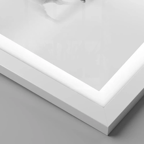 Plagát v bielom ráme - Kráľ prérie - 50x50 cm