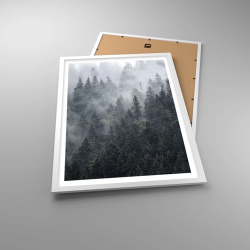 Plagát v bielom ráme - Lesné svitania - 50x70 cm