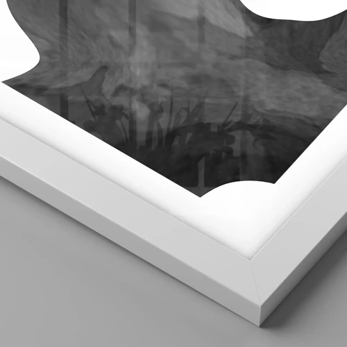 Plagát v bielom ráme - Mliečna dráha - 100x70 cm
