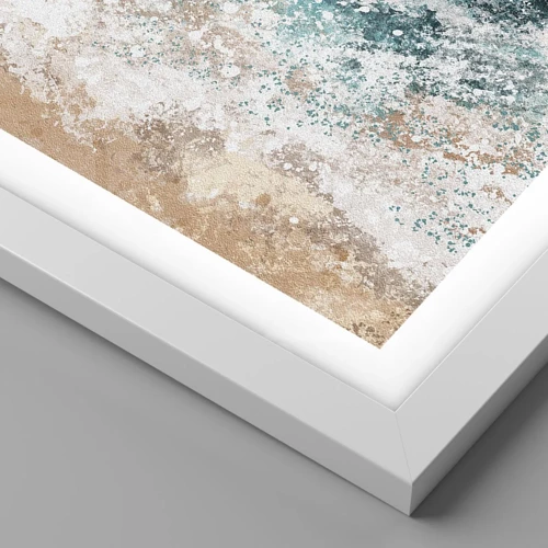 Plagát v bielom ráme - Morské príbehy - 91x61 cm