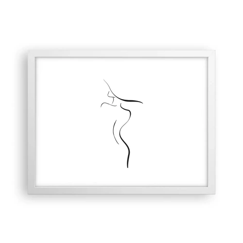 Plagát v bielom ráme - Nepolapiteľná ako vlna - 40x30 cm