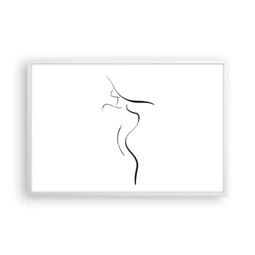 Plagát v bielom ráme - Nepolapiteľná ako vlna - 91x61 cm