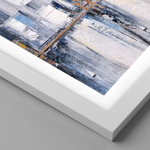 Plagát v bielom ráme - Newyorská impresia - 40x30 cm