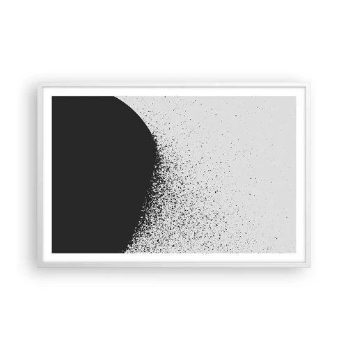 Plagát v bielom ráme - Pohyb častíc - 91x61 cm