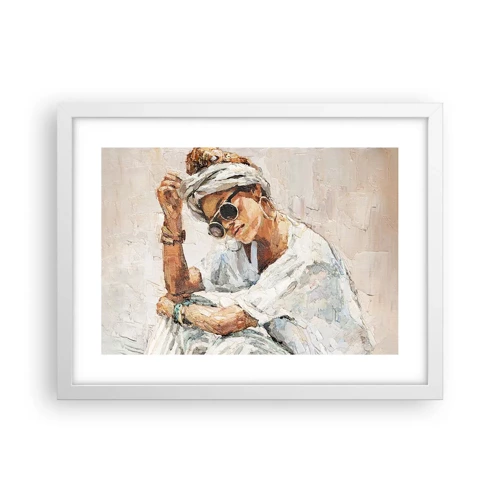 Plagát v bielom ráme - Portrét v plnom slnku - 40x30 cm