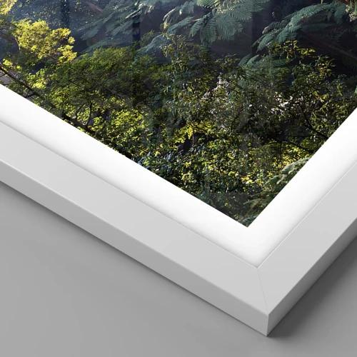Plagát v bielom ráme - Poviedka lesa - 40x50 cm