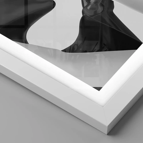 Plagát v bielom ráme - Príťažlivosť – túžba - 30x30 cm