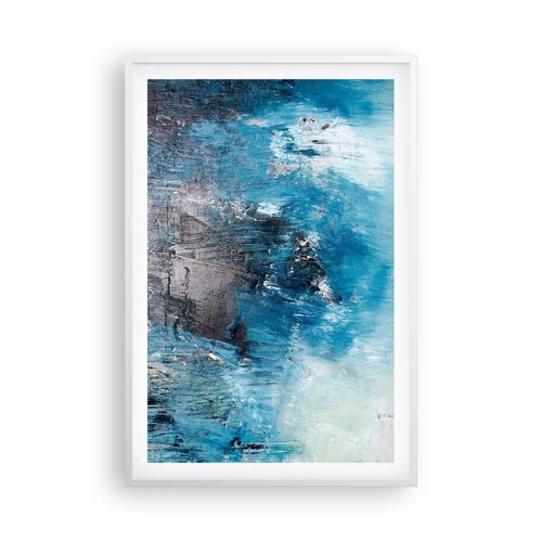 Plagát v bielom ráme - Rapsódia v modrom - 61x91 cm