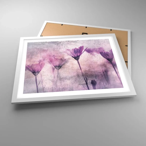 Plagát v bielom ráme - Sen kvetov - 50x40 cm