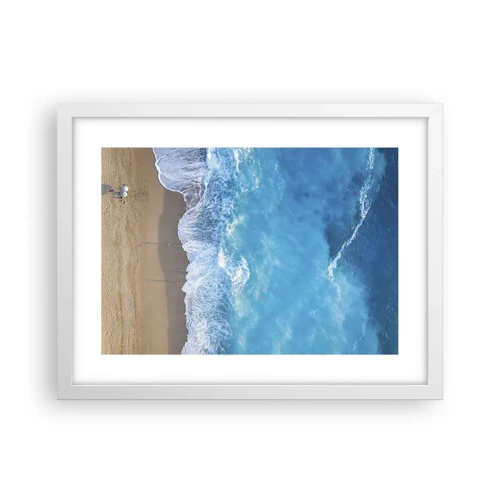Plagát v bielom ráme - Sila modrej - 40x30 cm