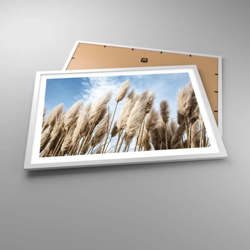 Plagát v bielom ráme - Slnečné a veterné pohladenie - 70x50 cm