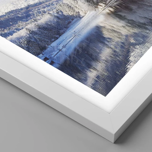 Plagát v bielom ráme - Snehová stráž - 100x70 cm