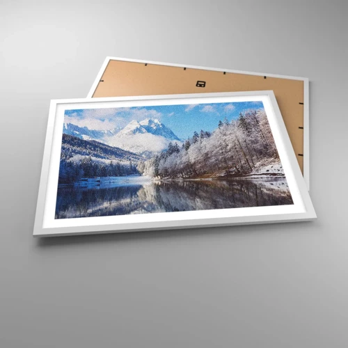 Plagát v bielom ráme - Snehová stráž - 70x50 cm