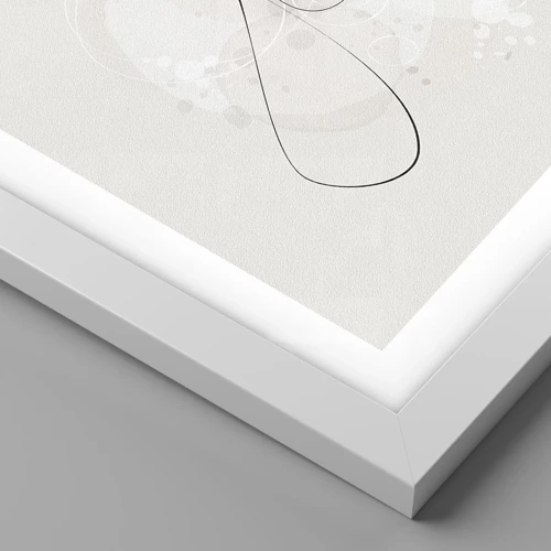 Plagát v bielom ráme - Špirála krásy - 91x61 cm