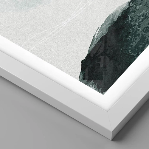 Plagát v bielom ráme - Stretnutie s hmlou - 60x60 cm