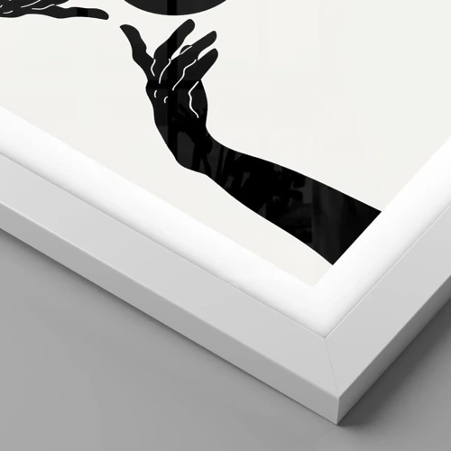 Plagát v bielom ráme - Tajné znamenie - 40x40 cm