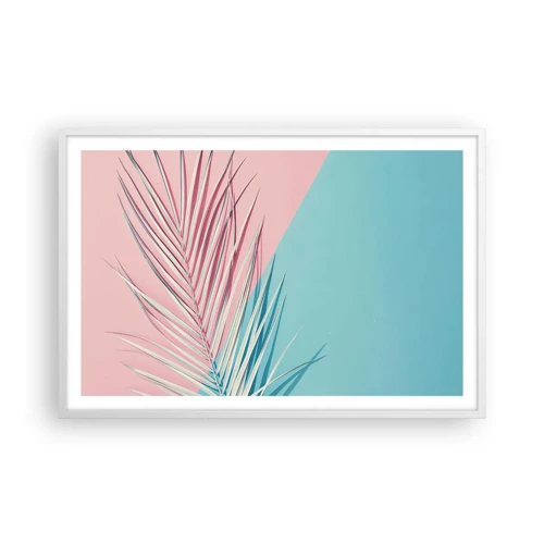 Plagát v bielom ráme - Tropický dojem - 91x61 cm